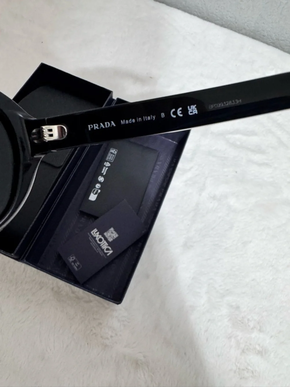 Prada Black Gloss Aviator Sunglasses - Picture 7 of 17